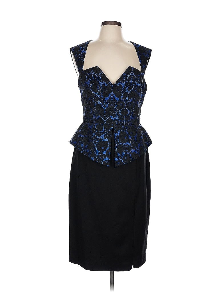 Black Halo Blue Cocktail Dress Size 12 - photo 1