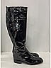 Chanel 100% Patent Leather Black Vintage Boots Size EU 37 1/2 - photo 8