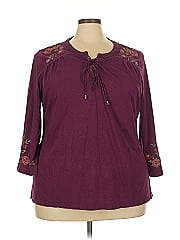 Terra & Sky 3/4 Sleeve Blouse