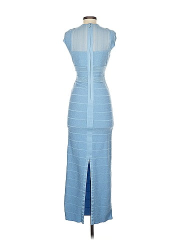 Herve Leger Sheer Bustier Cropped Cocktail Dress (view 2)