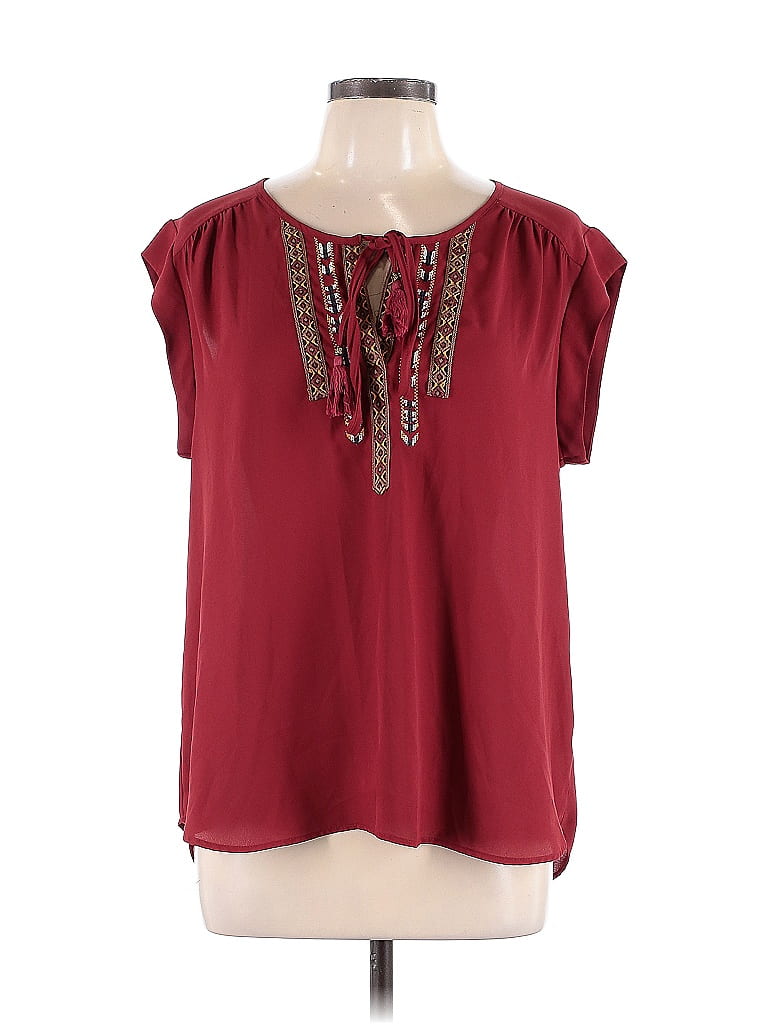 Daniel Rainn 100% Polyester Burgundy Sleeveless T-Shirt Size L - photo 1