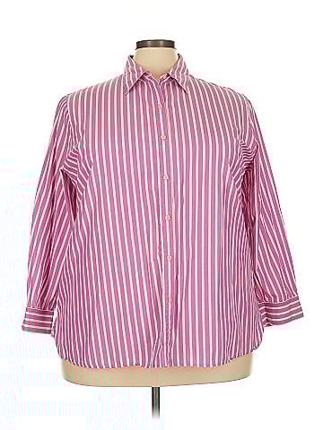 Jones New York Signature 3/4 Sleeve Button-Down Shirt (view 1)
