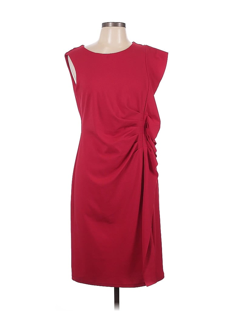 En Focus Studio Burgundy Cocktail Dress Size 12 - photo 1