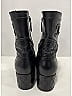 Chanel 100% Leather Blue Black Quilted Ankle Boots Size EU 39 - photo 6