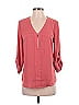 Fortune + Ivy 100% Polyester Pink 3/4 Sleeve Blouse Size S - photo 1