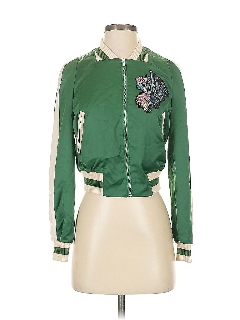 Maje Green Track Jacket Size EU (FR) 36 / US 4 - photo 1