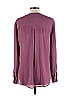 Soho JEANS NEW YORK & COMPANY 100% Polyester Burgundy Pink Long Sleeve Blouse Size L - photo 2