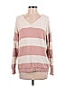 Knox Rose Stripes Pink Pullover Sweater Size S - photo 1