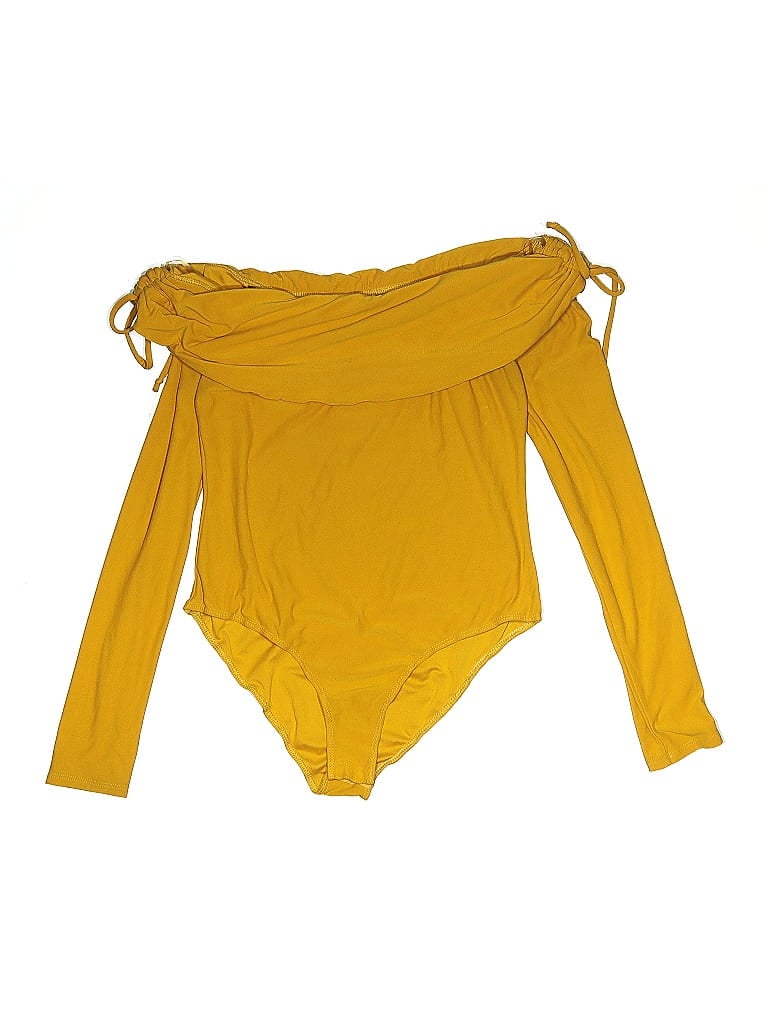 Pre-owned No Boundaries Bodysuit In Yellow