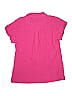 Belle By Kim Gravel 100% Recycled Cotton Pink Short Sleeve Button-Down Shirt Size XS - photo 2