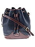 Dooney & Bourke 100% Leather Blue Leather Bucket Bag One size - photo 1