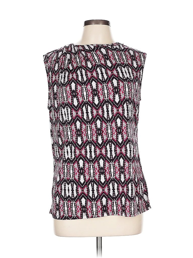 Pre-owned Worthington Sleeveless Blouse In Burgundy