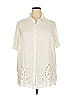 BFA Classics 100% Rayon Ivory Short Sleeve Blouse Size 20 - photo 1