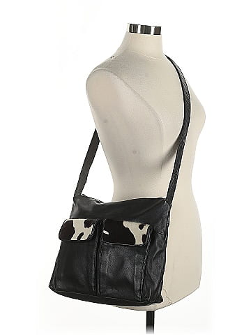 Silver Blue U.S.A Leather Crossbody Bag (view 2)