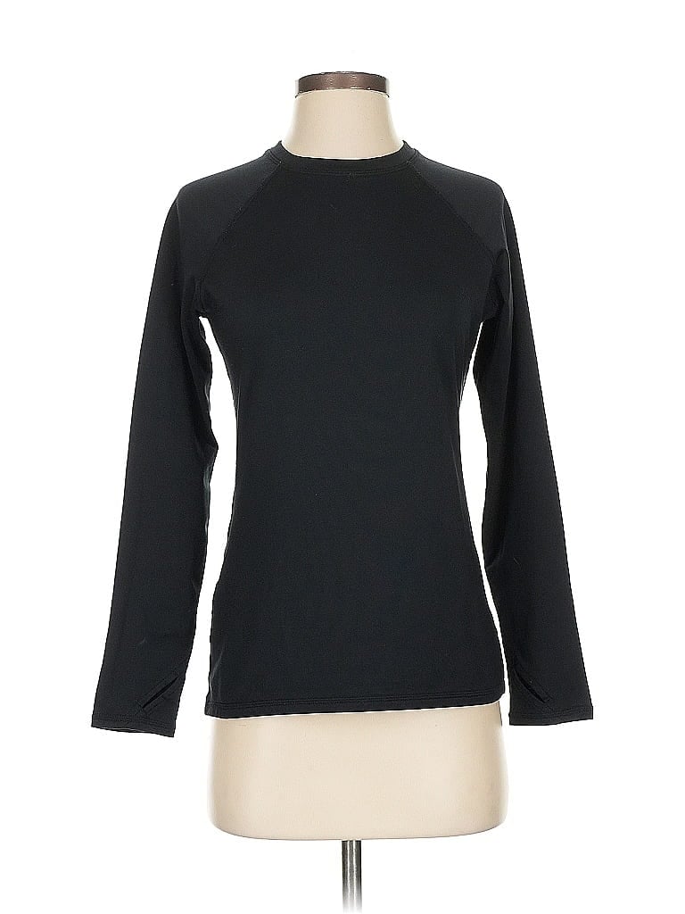 Cuddl Duds Black 3/4 Sleeve T-Shirt Size S - photo 1