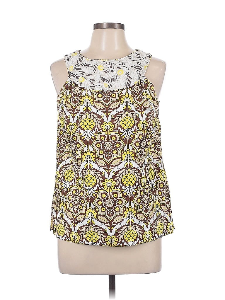 Pre-owned An Original Milly Of New York Sleeveless Blouse In Yellow