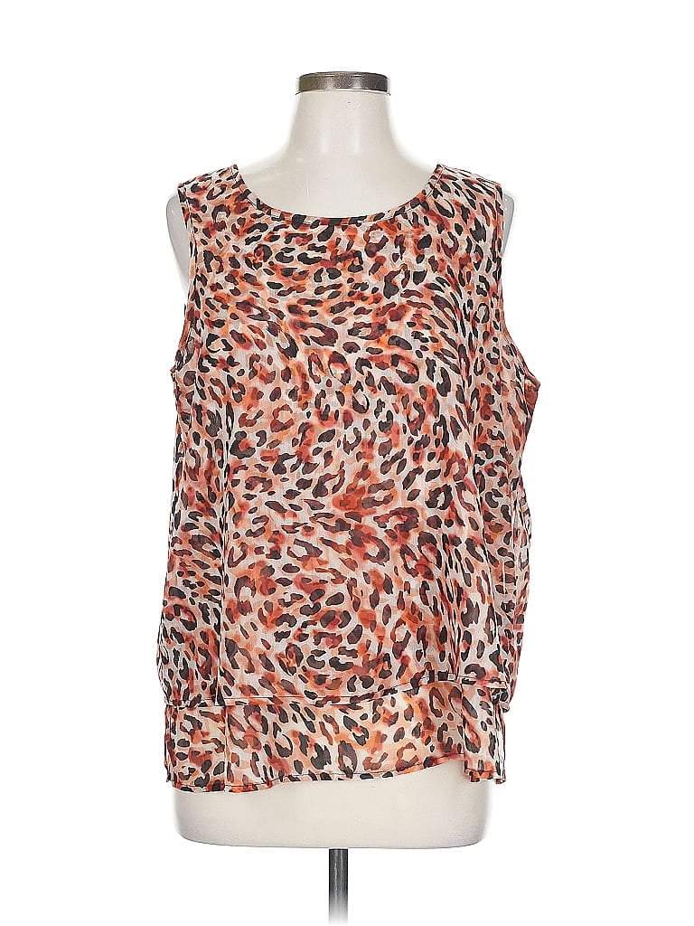 Pre-owned Liverpool Los Angeles Sleeveless Blouse In Orange