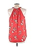 Papermoon 100% Polyester Red Sleeveless Blouse Size L - photo 2