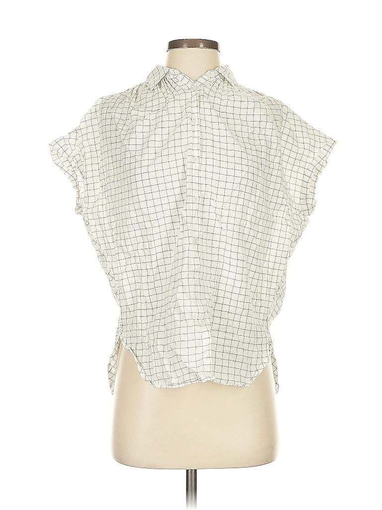 MADEWELL Pre-owned Sleeveless Blouse In White