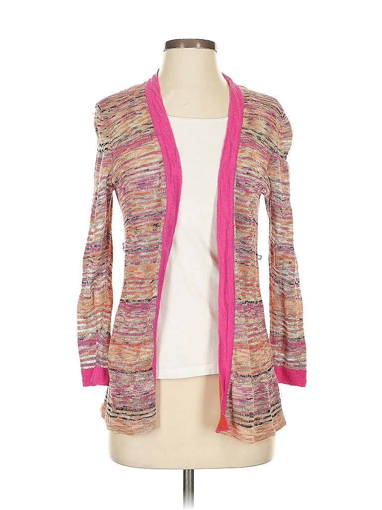 Pre-owned Nic + Zoe Cardigan Sweater In Pink