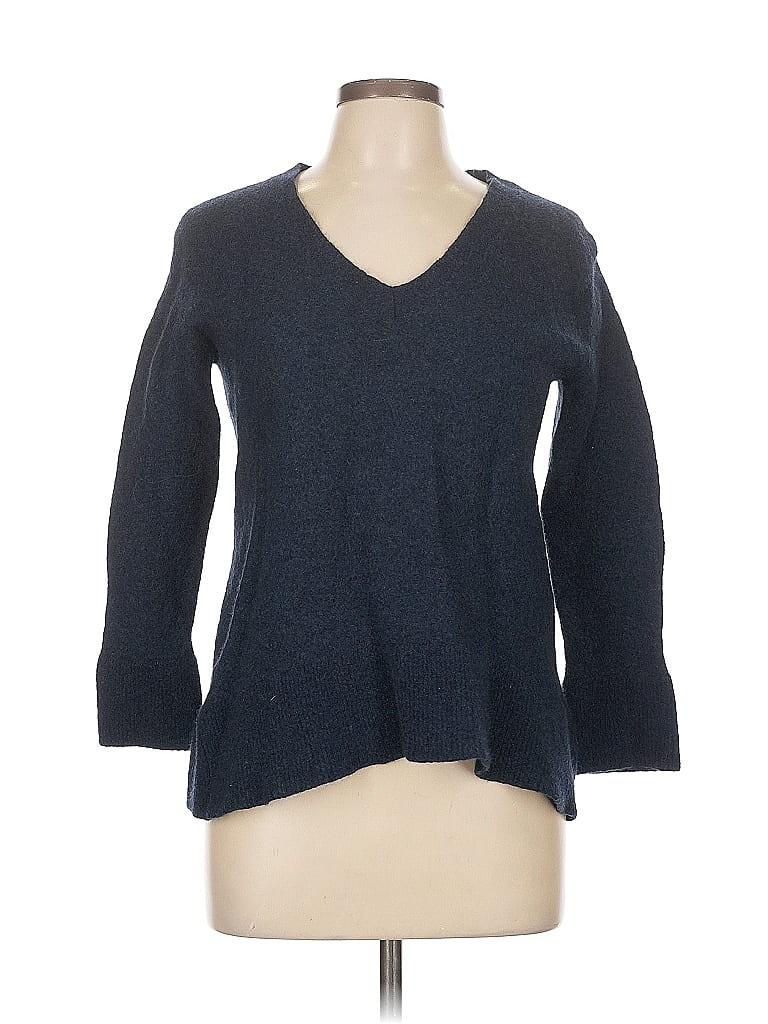 Pre-owned Banana Republic Wool Pullover Sweater In Blue