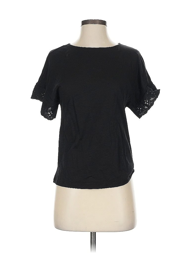 G by Giuliana Rancic Black Short Sleeve Top Size XXS - photo 1