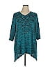 Catherines Teal 3/4 Sleeve Top Size 0X - photo 1