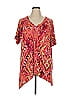 Catherines Pink Short Sleeve Blouse Size 0X - photo 1
