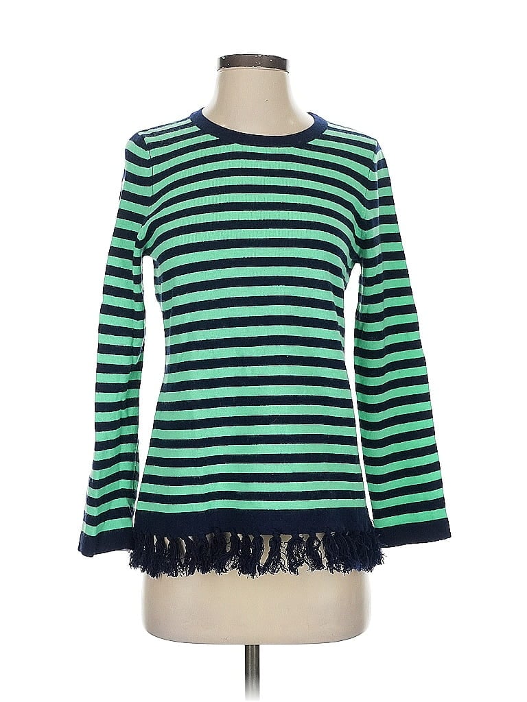 Sail to Sable Stripes Green Pullover Sweater Size S - photo 1