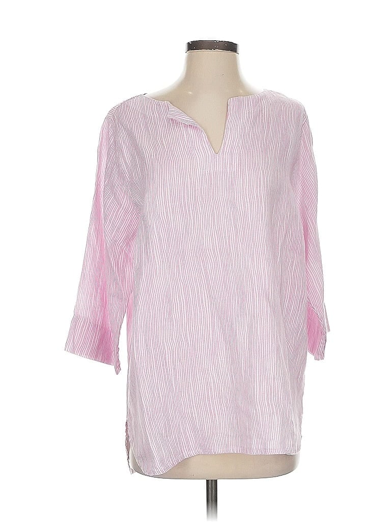 Pre-owned Assorted Brands 3/4 Sleeve Blouse In Pink