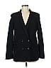 Elizabeth and James Black Wool Blazer Size 6 - photo 1