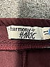 Harmony + Havoc Color Block Burgundy Casual Pants Size 11 - photo 4