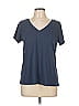 G by Giuliana Rancic Blue Short Sleeve T-Shirt Size L - photo 1