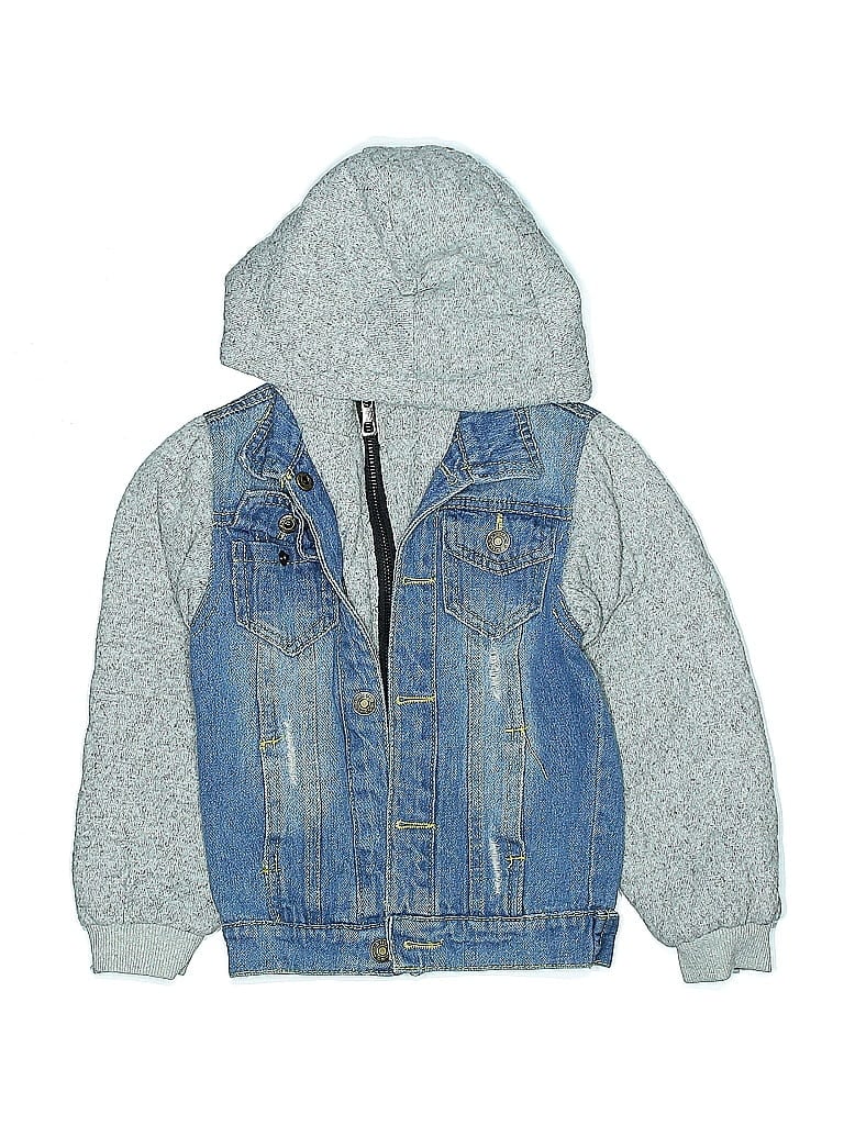 Pre-owned Assorted Brands Kids' Denim Jacket In Blue
