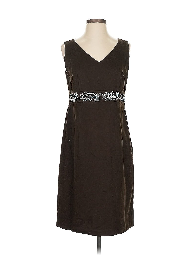 Pre-owned Ann Taylor Loft Casual Dress In Brown