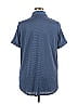 Woman Within Blue Short Sleeve Blouse Size 14 - photo 2