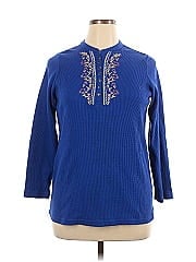 Woman Within 3/4 Sleeve Henley