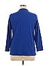 Woman Within Blue 3/4 Sleeve Henley Size 14 - photo 2