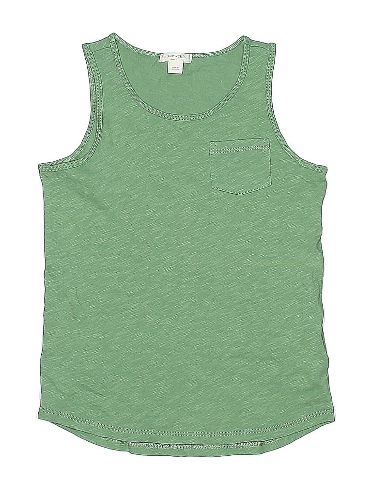 Crewcuts 100% Cotton Green Sleeveless T-Shirt Size S (big kids) - photo 1