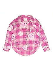 Justice Long Sleeve Button Down Shirt