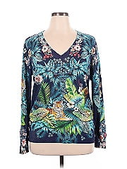 Johnny Was Silk Pullover Sweater