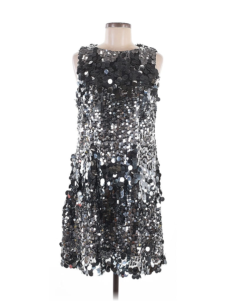 Böhme Stars Silver Cocktail Dress Size M - photo 1