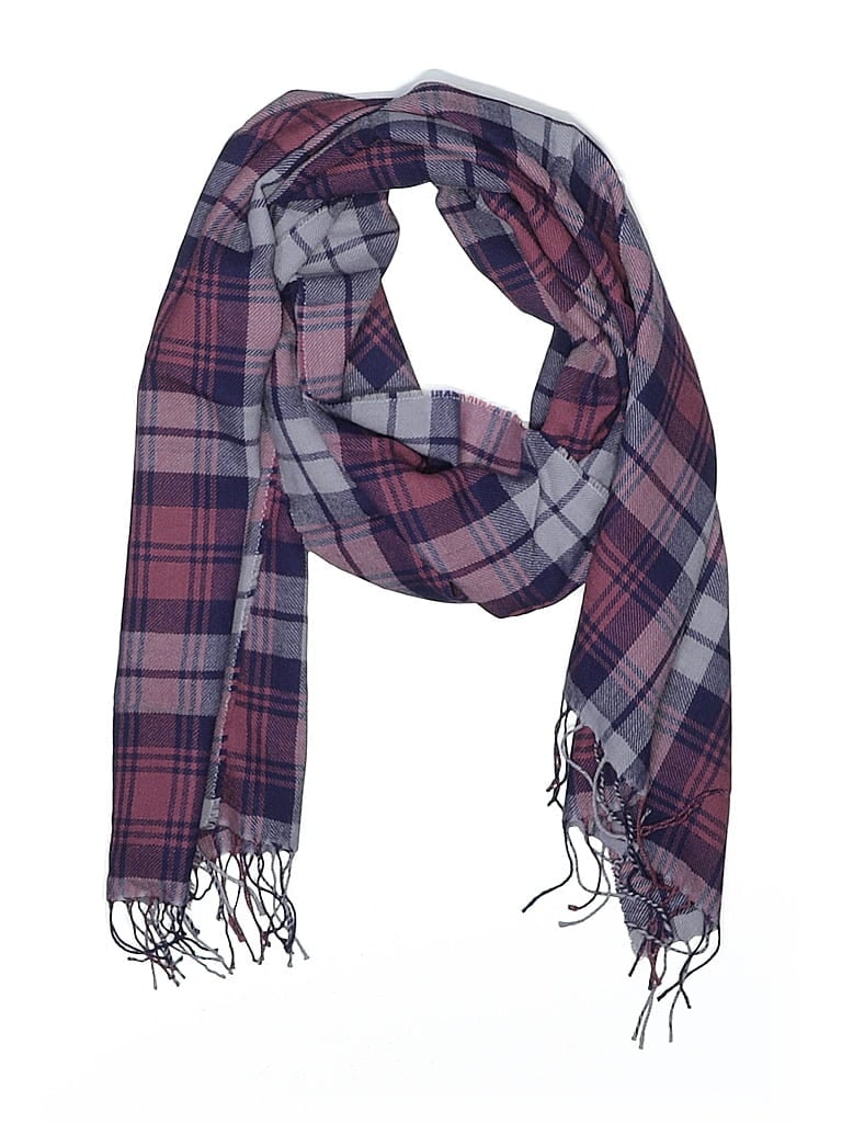 Unbranded Plaid Purple Scarf One size - photo 1