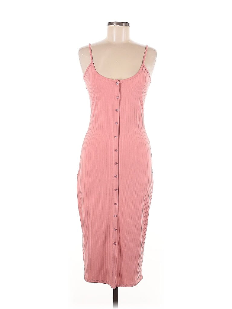 Bebe Pink Casual Dress Size M - photo 1