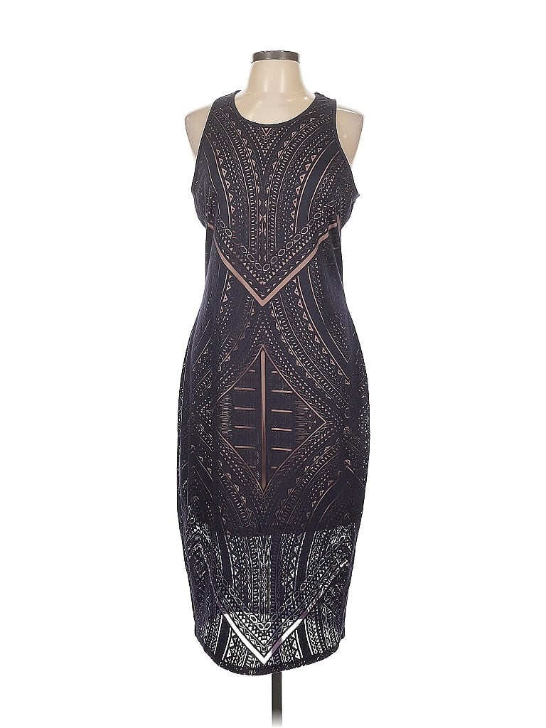 Mossimo Graphic Black Cocktail Dress Size L - photo 1