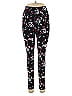 LIVI Floral Black Leggings Size 10 - photo 1