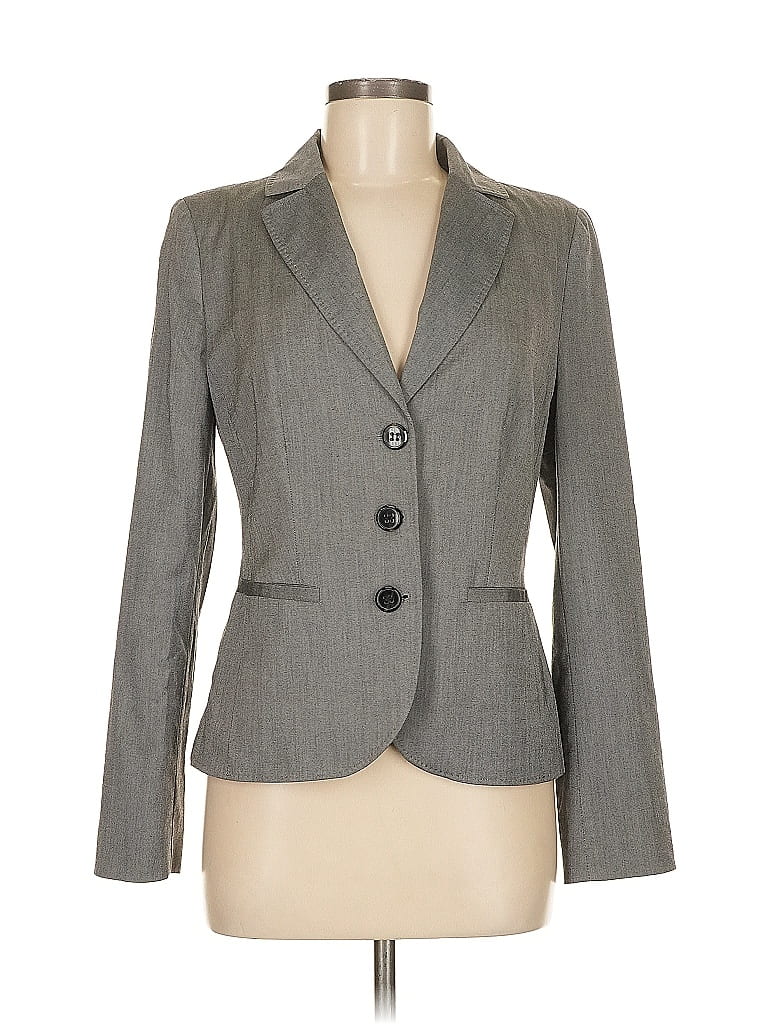 Pre-owned Assorted Brands Blazer Jacket In Gray