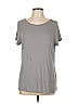 G by Giuliana Rancic Gray Short Sleeve T-Shirt Size L - photo 1