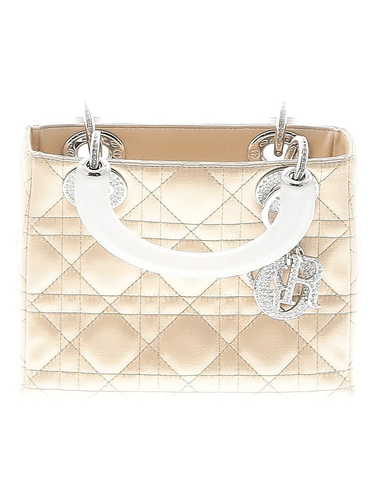 Christian Dior Ivory Tan Vintage Lady Dior Mini Tote One size - photo 1