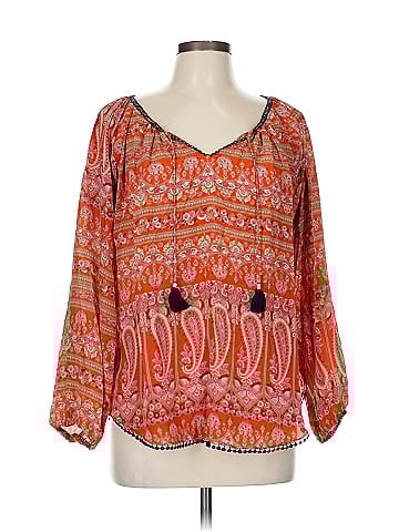 Calypso St. Barth 3/4 Sleeve Silk Top (view 1)